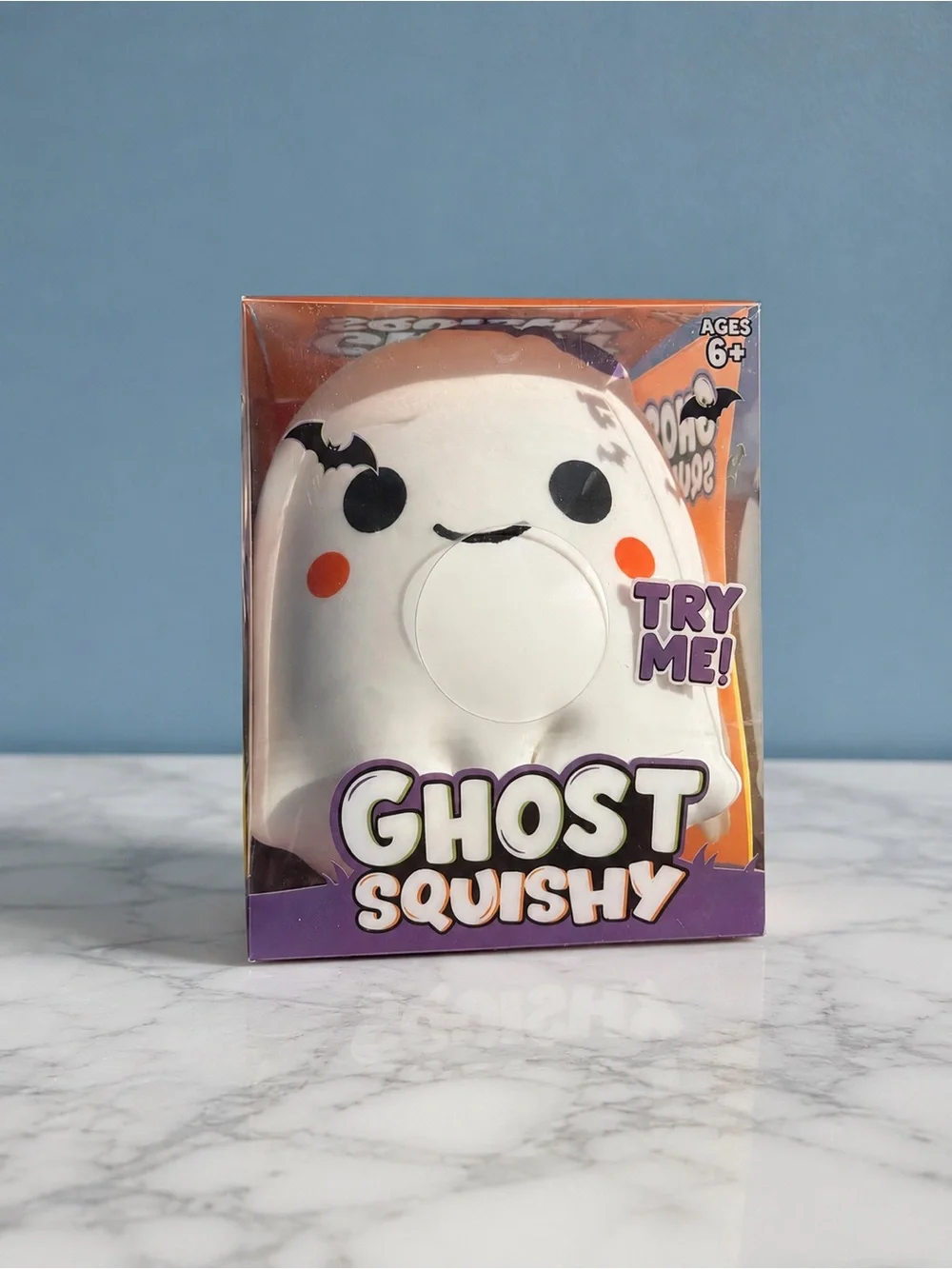 6 Piece - Large Ghost Squishy 3 Boy 3 Girl Halloween